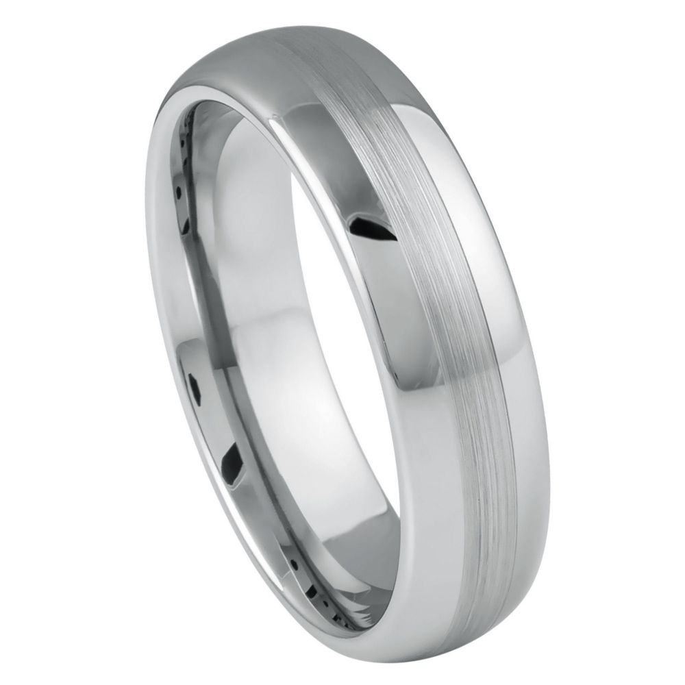 Lyra Sovereign — Brushed Tungsten Band — 6 mm — Silver tone