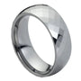 Altair Aegis — Faceted Domed Tungsten Band — 8 mm — Silver tone