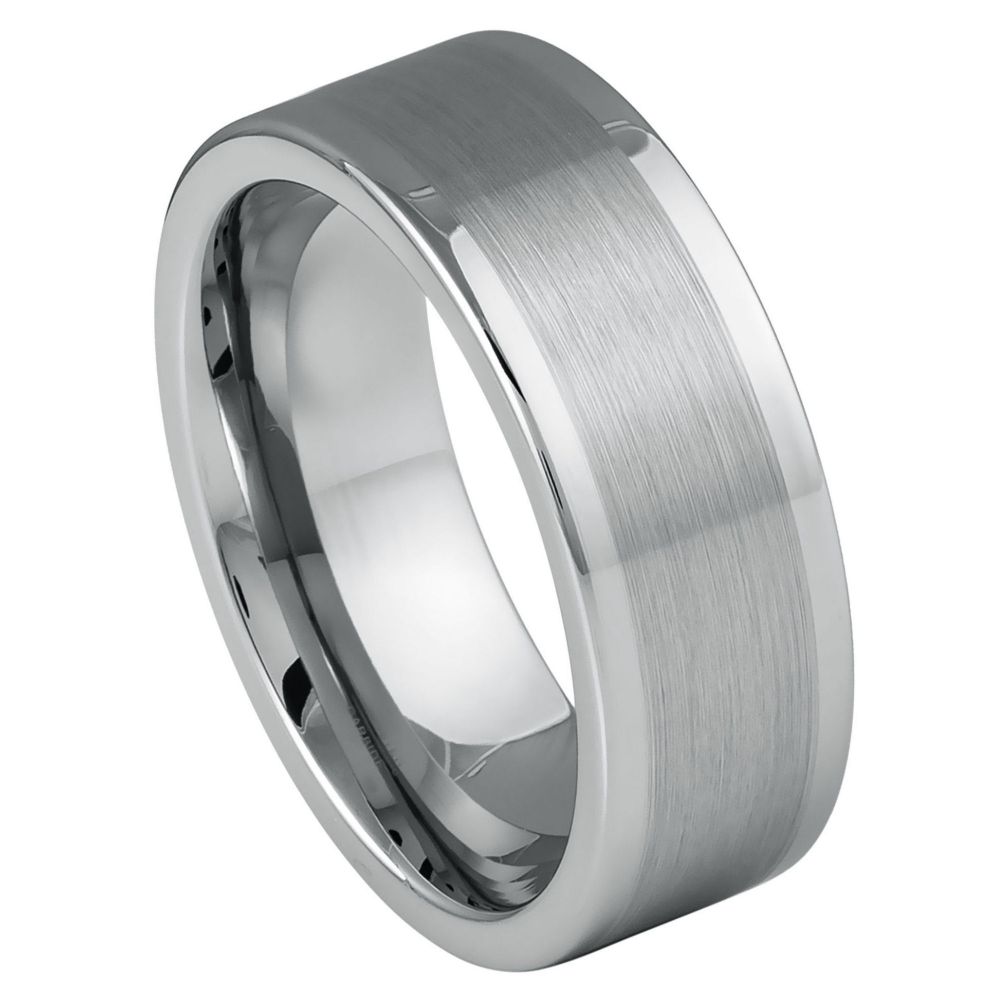 Arden Sovereign — Brushed Tungsten Band — 8 mm — Silver tone