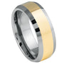 Seren Sovereign — Tungsten Band — 8 mm — Gold tone
