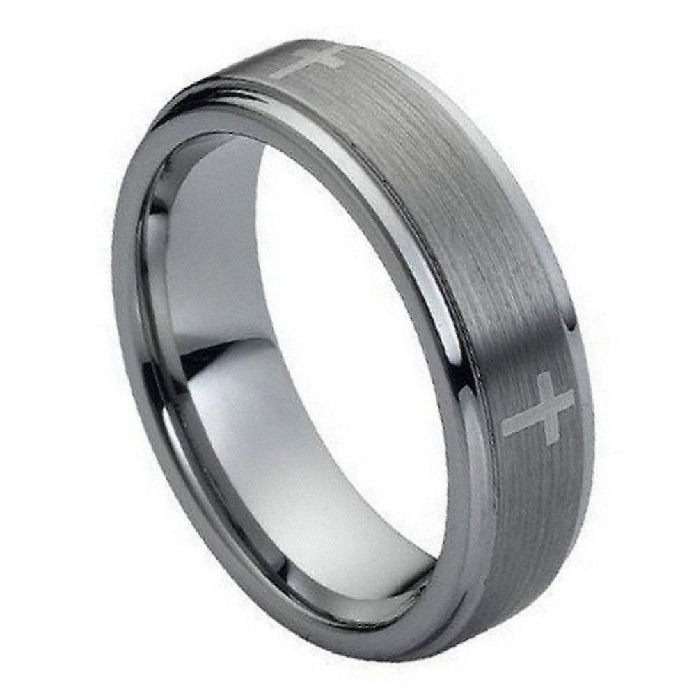Tarian Sovereign — Brushed Tungsten Band — 7 mm — Silver tone