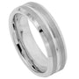 Avelon Meridian — Brushed Tungsten Band — 7 mm — Silver tone