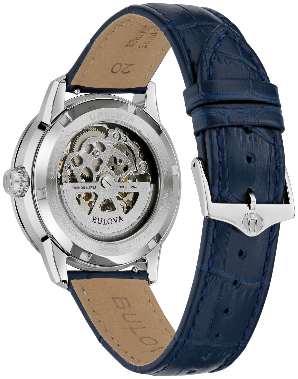 Bulova 96A330 — rear view