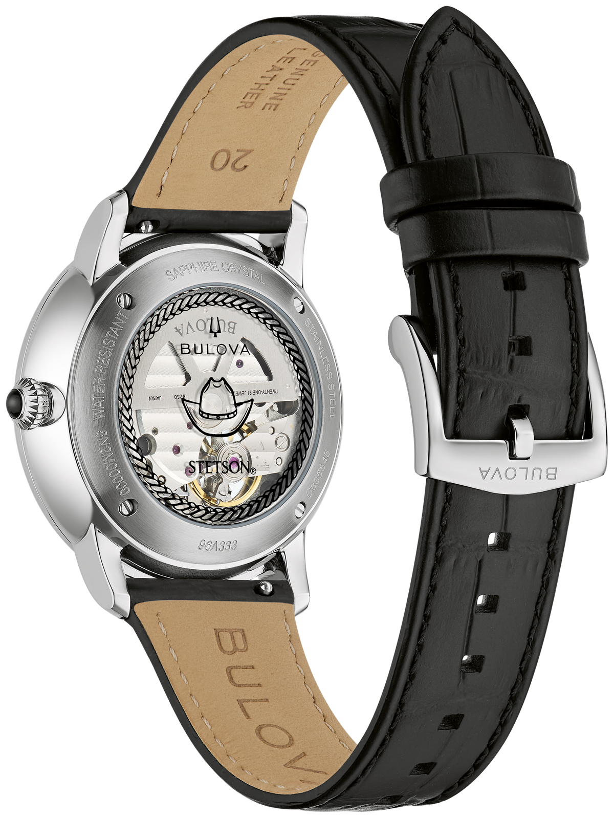 Bulova 96A333 — rear view