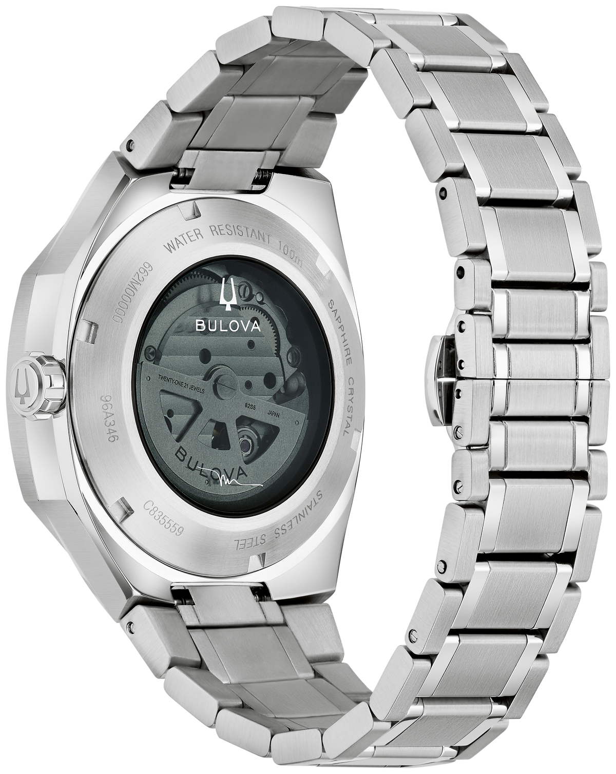 Bulova 96A346 — rear view