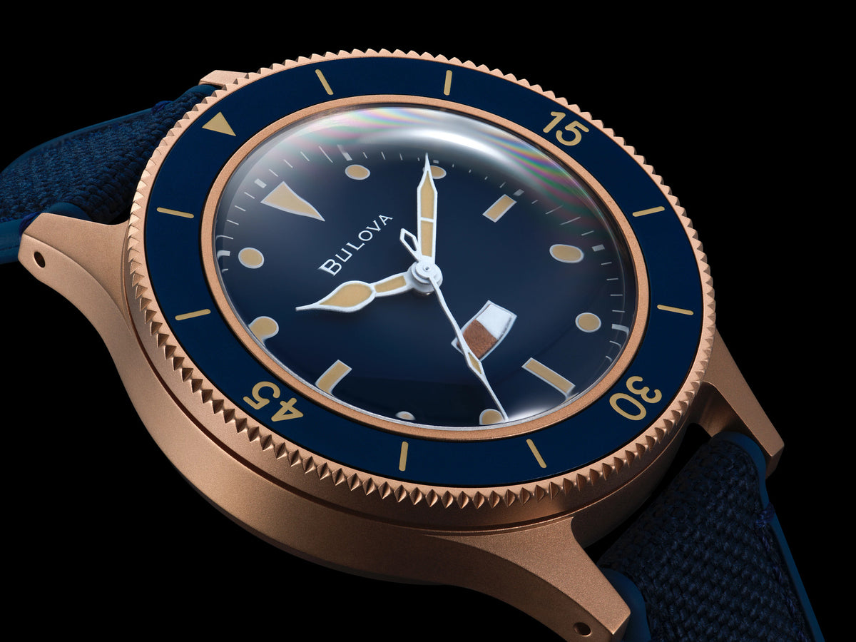 Bulova 98A325 — dial detail
