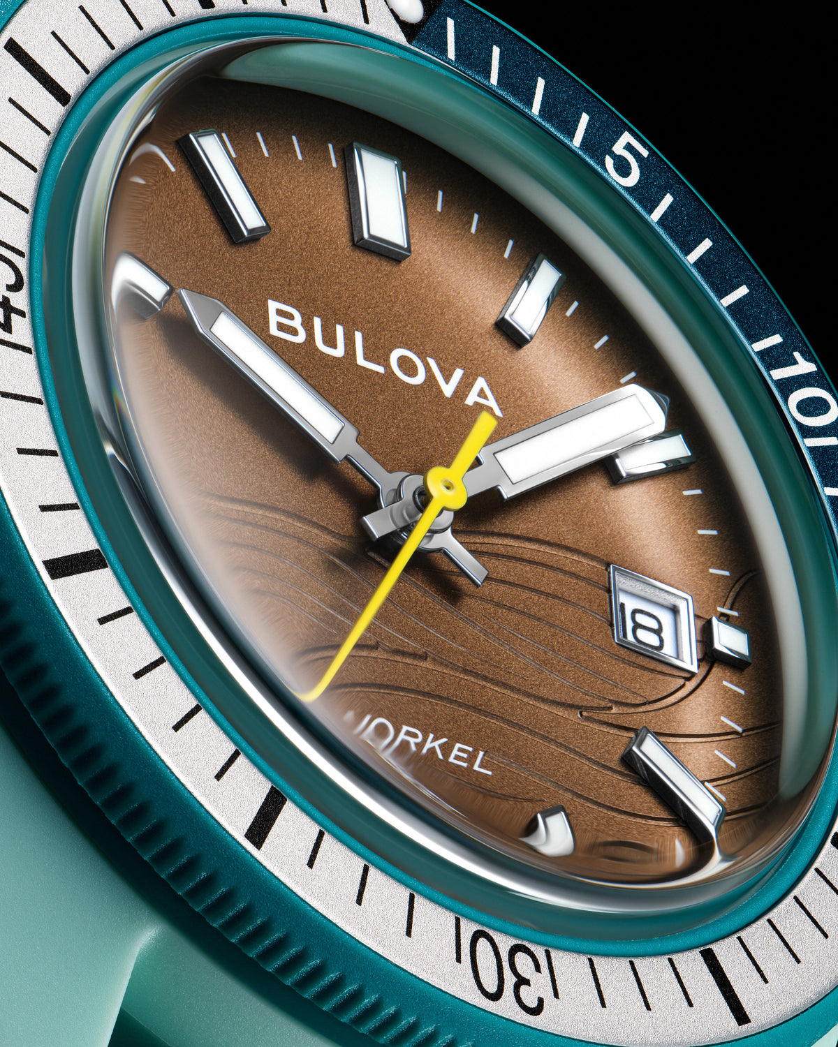 Bulova 98B446 — dial detail