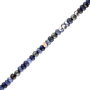Bulova Classic Sodalite Bracelet — 8.5 Inches — bead detail — BVB1023-WSSOD