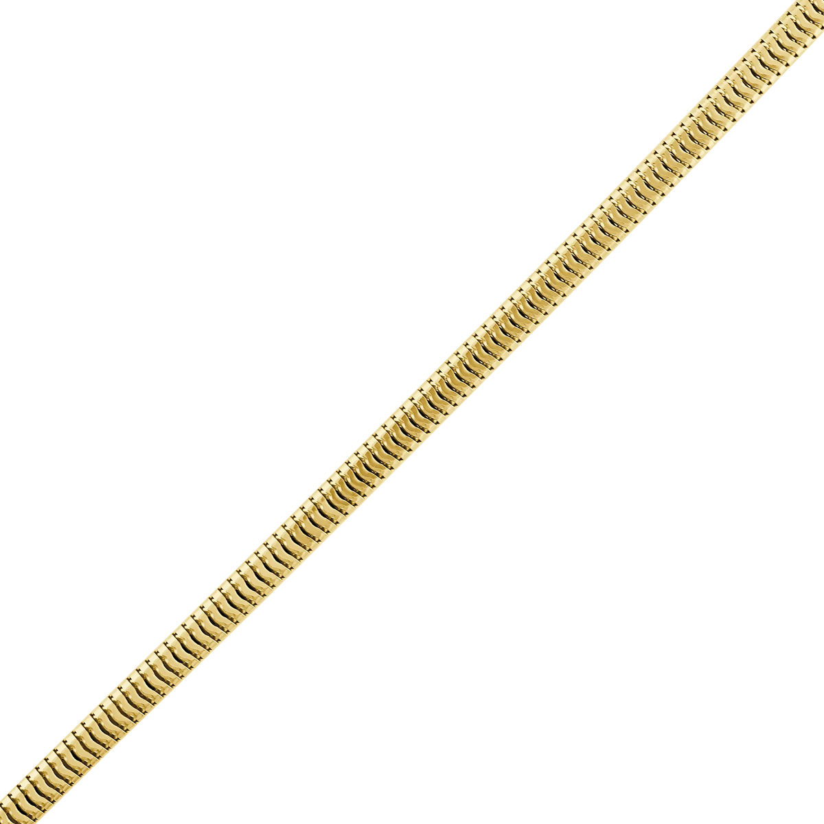 Bulova gold-tone squared snake chain — gold-tone squared snake link detail — BVB1203-YSNA
