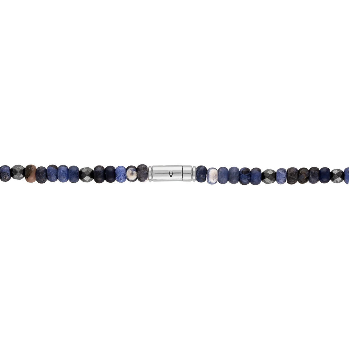 Bulova Classic Sodalite Necklace — 22 Inches — clasp detail — BVC1045-WSSOD