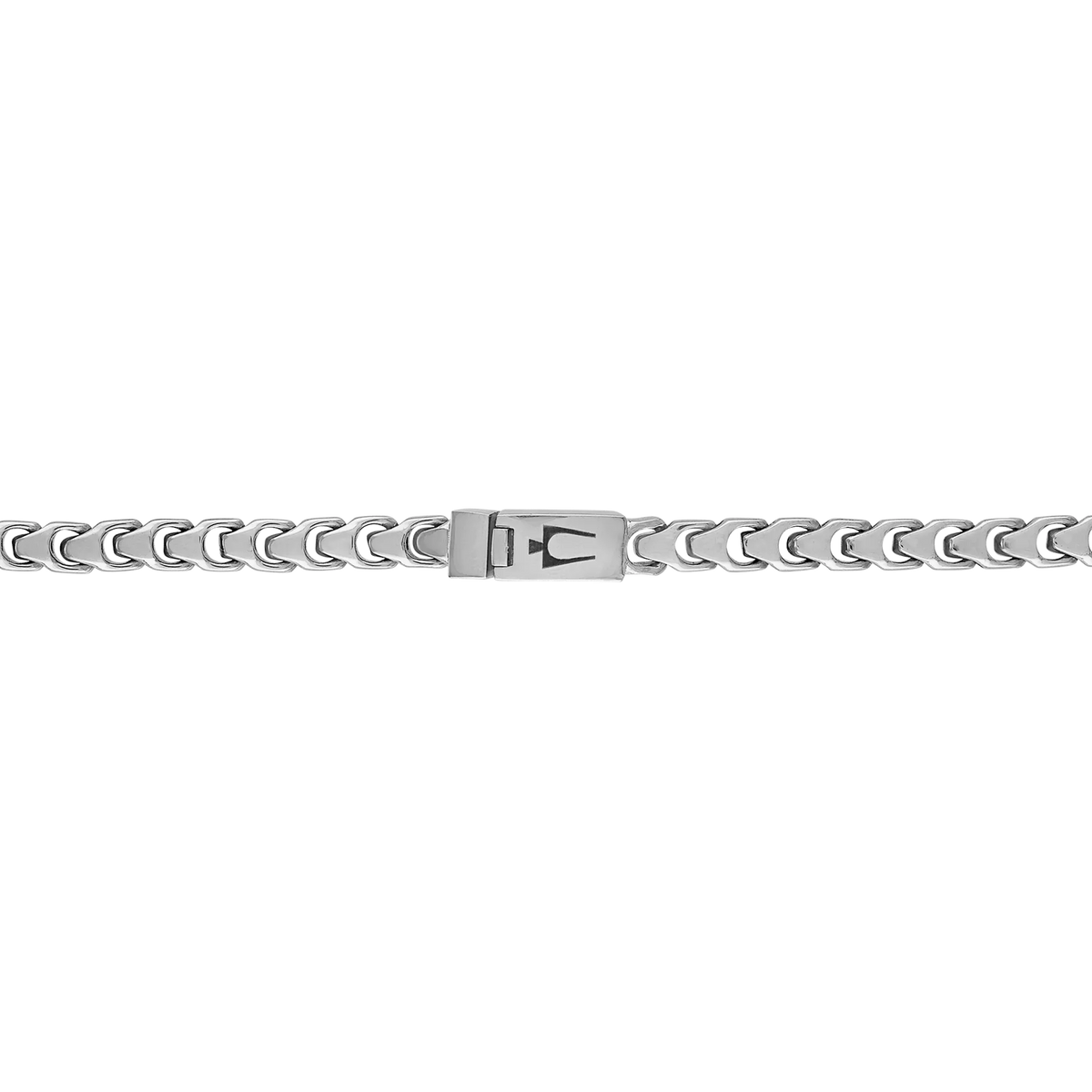 Bulova Link Sculpted Chain Necklace — clasp detail — BVC1057-NSTNA / BVC1058-NSTNA