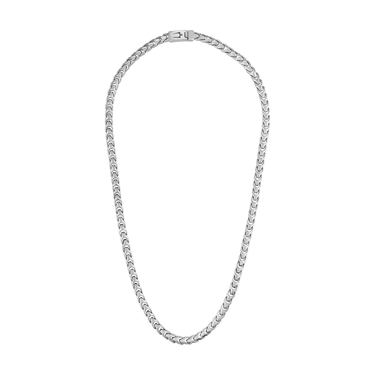 Bulova Link Sculpted Chain Necklace — full necklace — BVC1057-NSTNA / BVC1058-NSTNA