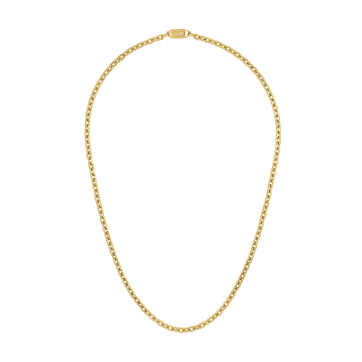 Bulova Icon Hexagon Cable Chain Necklace — 5 mm — full necklace — BVC1077-GSTNA24