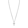 Bulova Link White Diamond Cross Pendant — full pendant and chain — BVP1085-WSQ7