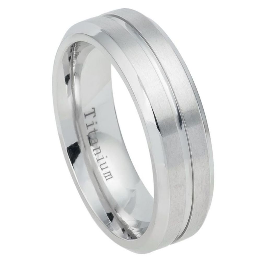 Solen Halo IV — Brushed Domed Titanium Band — 7 mm