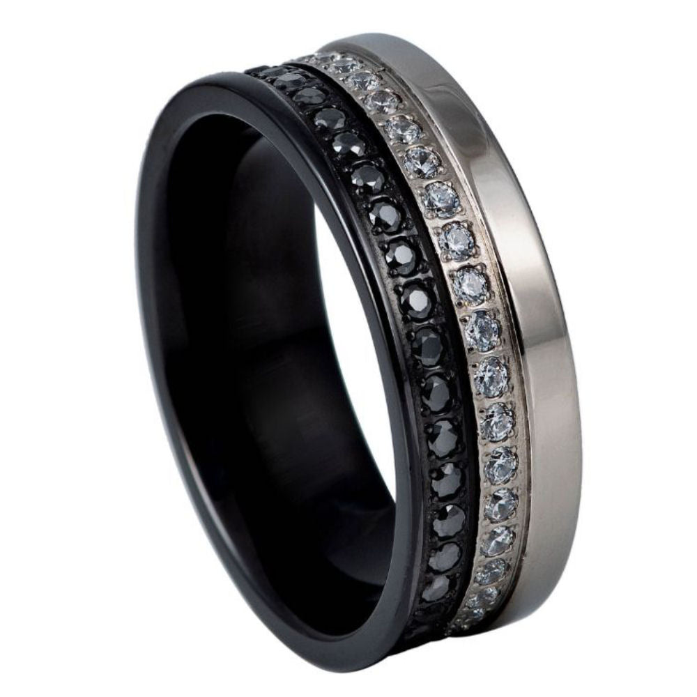 Lyra Constellation III — Eternity Titanium Band — 8 mm