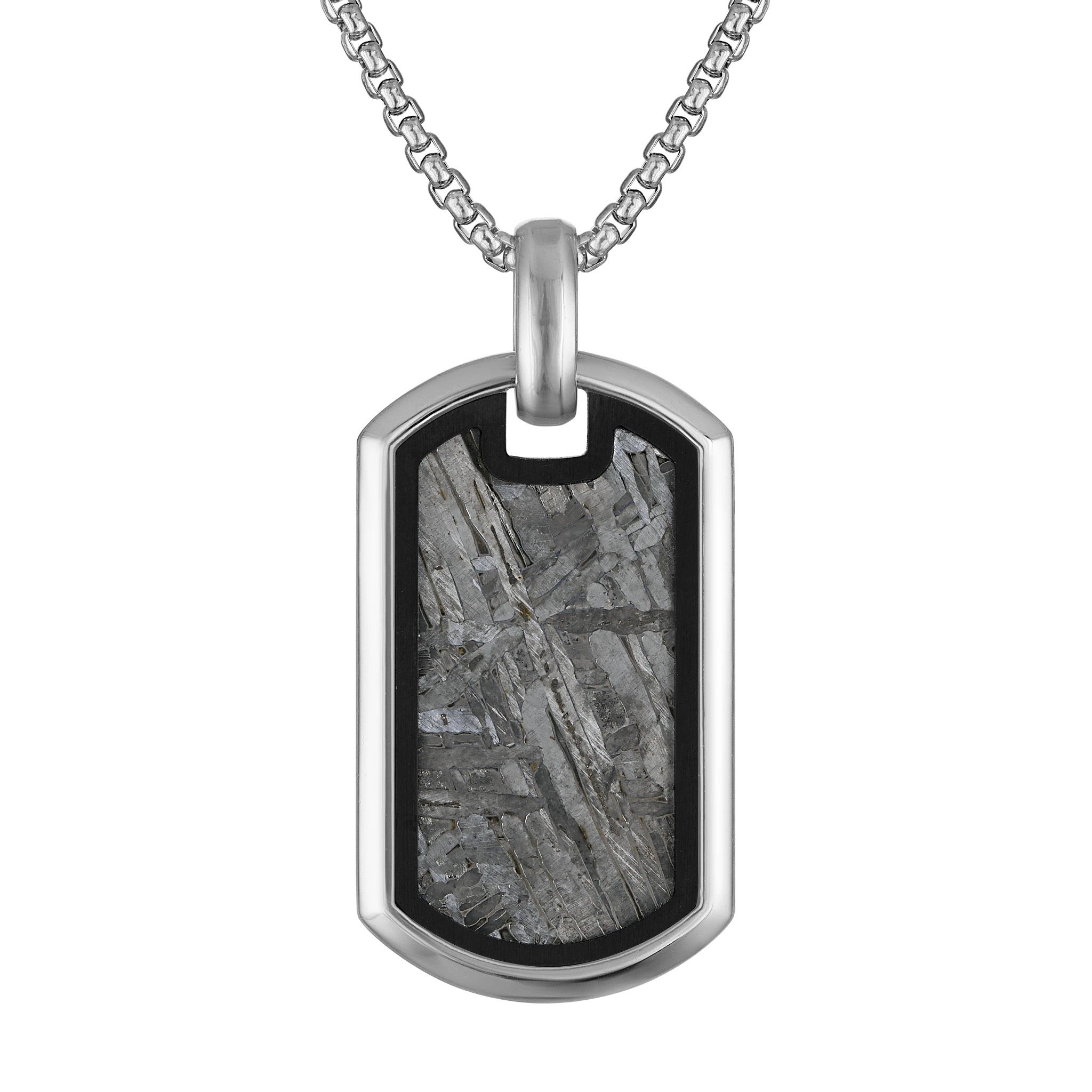 Bulova Icon Meteorite Dog Tag Pendant — BVP1114-WLSTNA