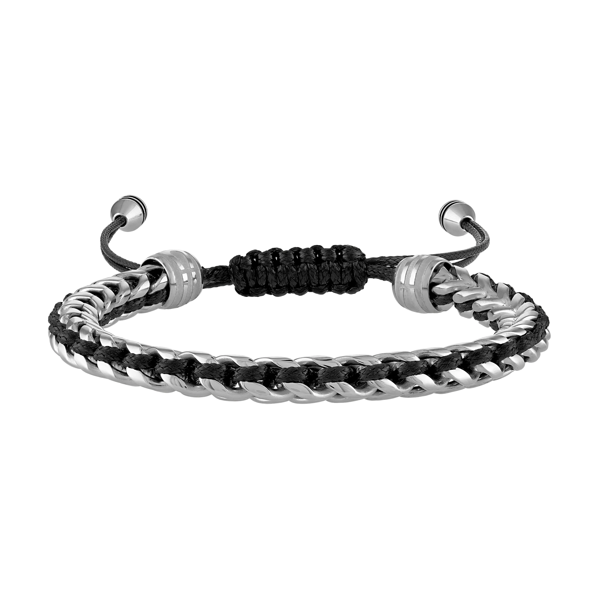 Bulova Classic Interwoven Link Bolo Bracelet — BVB1009-SBSTNA