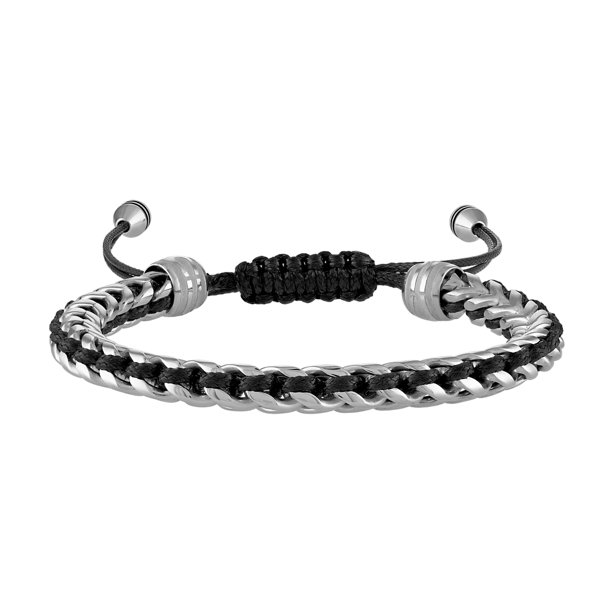 Bulova Classic Interwoven Link Bolo Bracelet — BVB1009-SBSTNA