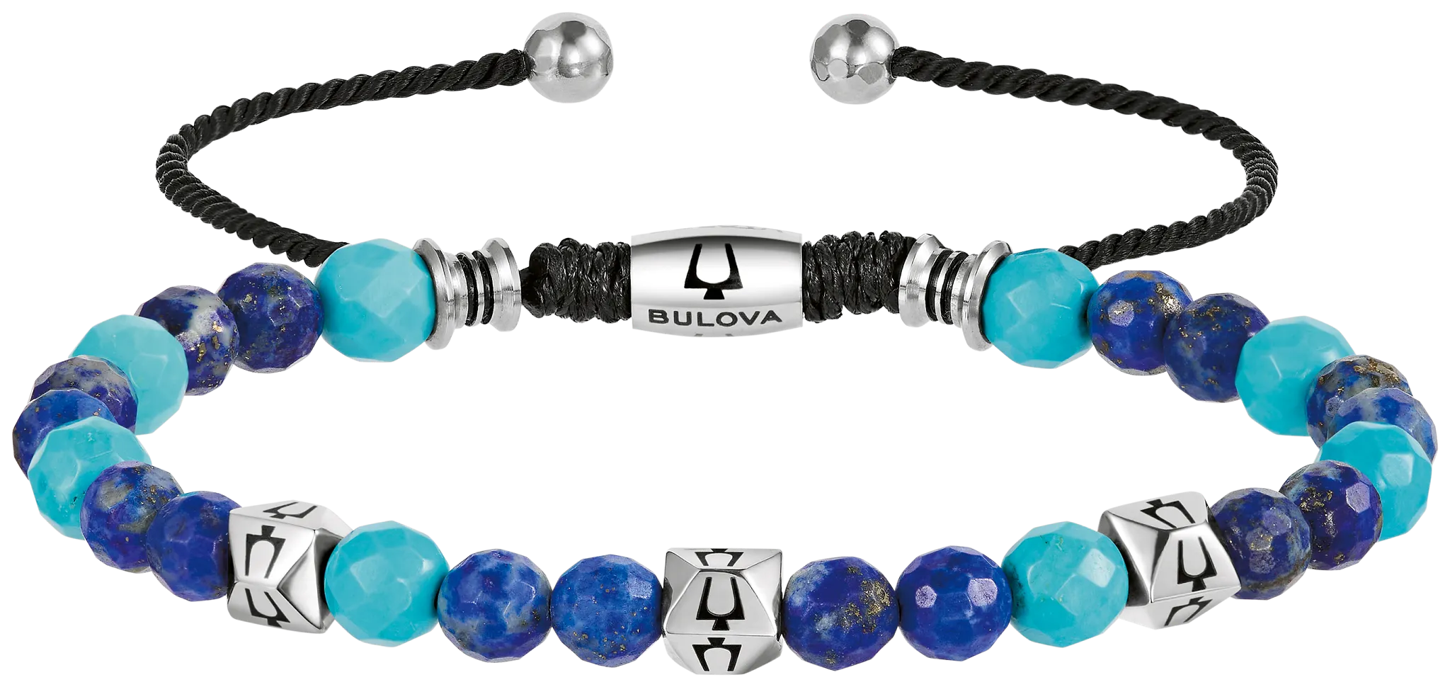 Bulova Lapis & Turquoise Bolo Bracelet — BVB1219-NSTTQLP