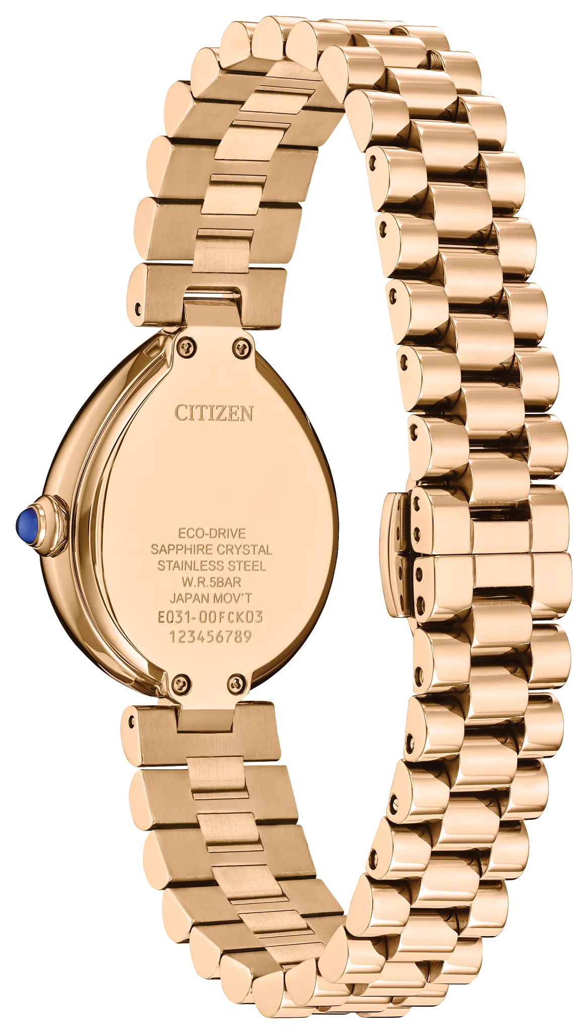 Citizen L Rainell EM1203-57X — detail view