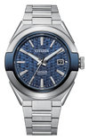 Blue · Silver-Tone Stainless Steel
