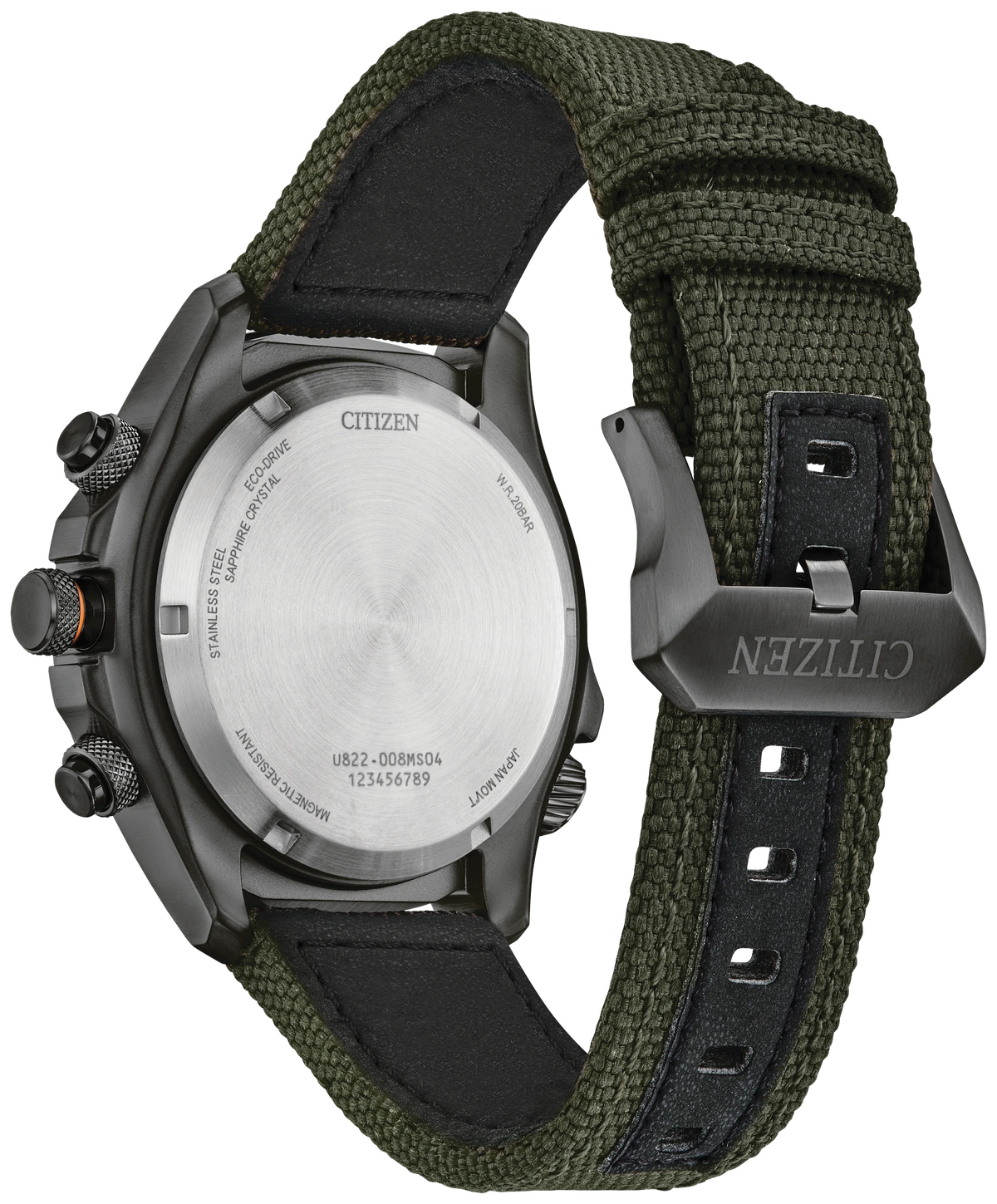Citizen Promaster Land U822 JV1005-02W — detail view