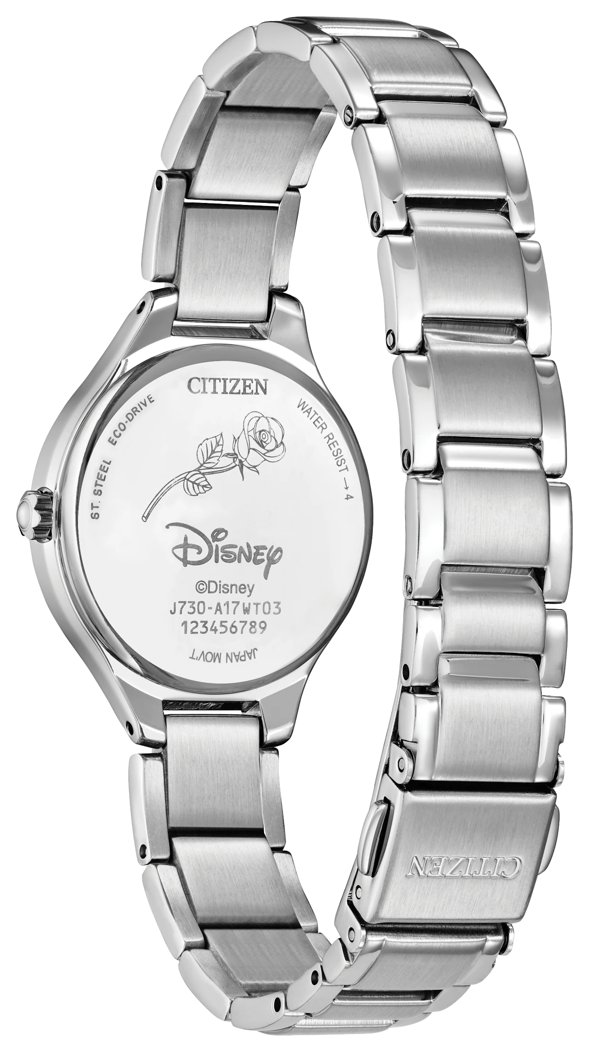 Citizen Mickey Mouse and Minnie Mouse Tango FE2101-58W — detail view