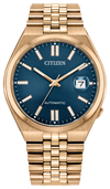 Blue · Rose Gold-Tone Stainless Steel