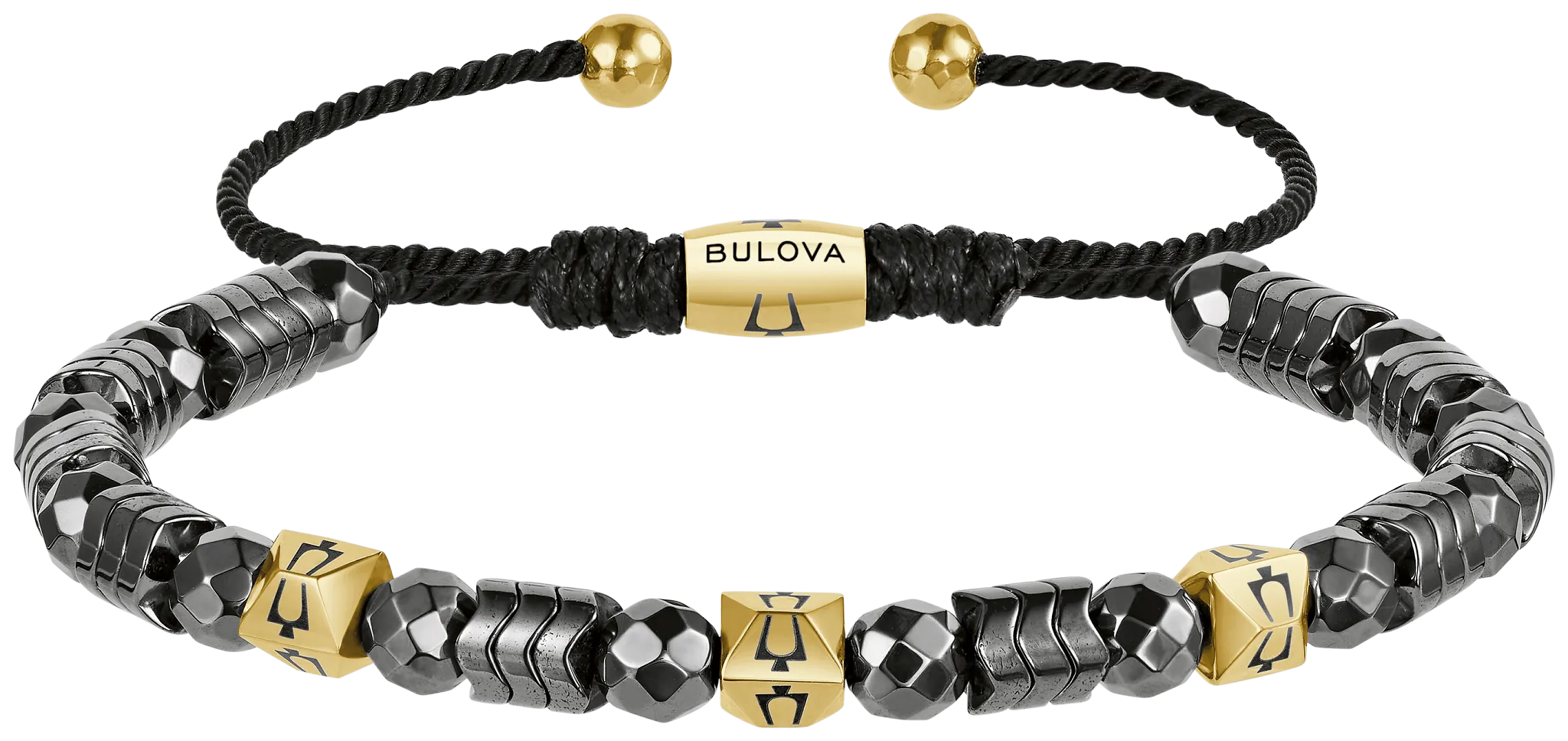 Bulova Luxury Hematite Bolo Bracelet — BVB1219-SOSTHE