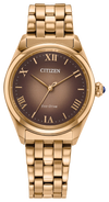 Brown · Rose Gold-Tone Stainless Steel