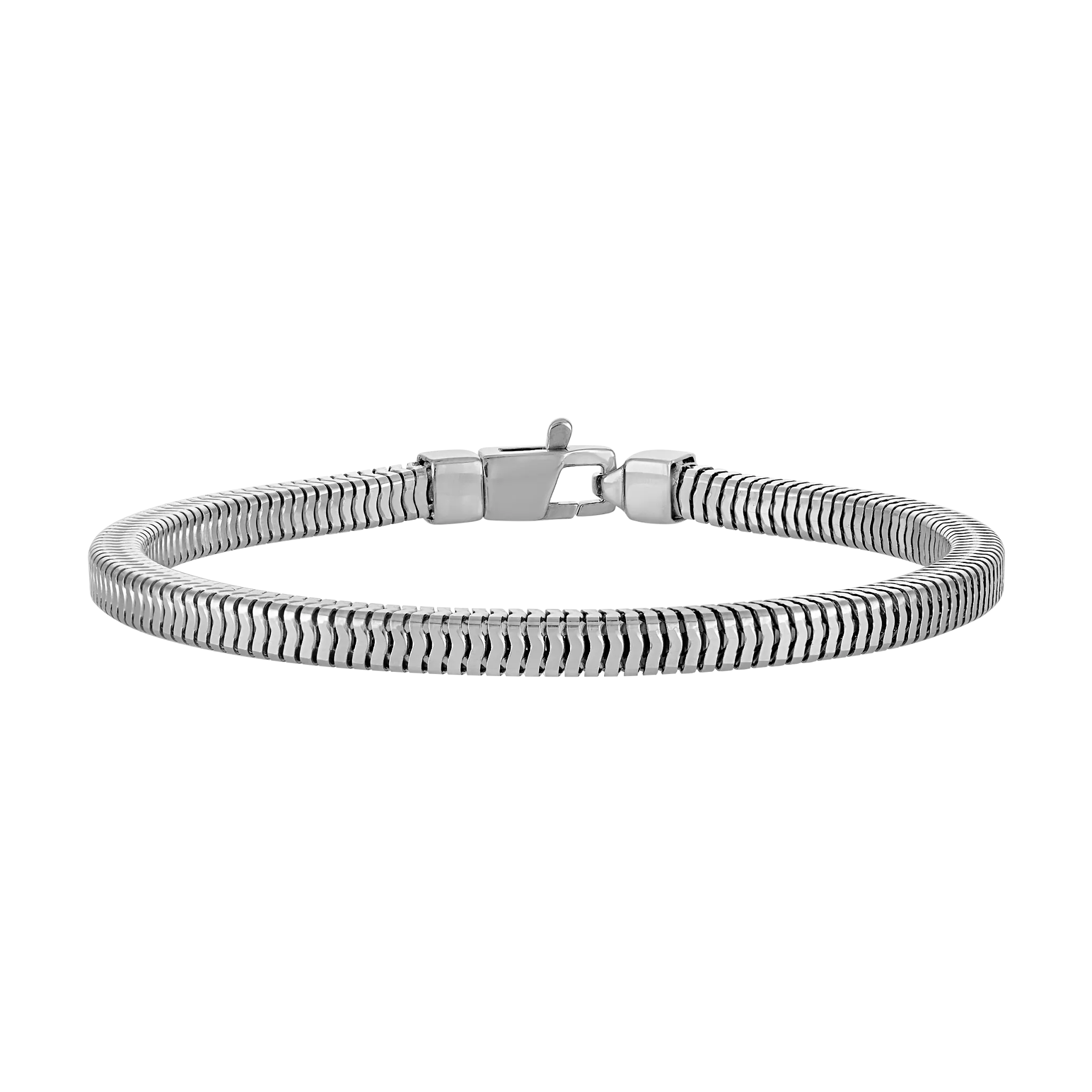 Bulova Icon Squared Snake Chain Bracelet — 4.5 mm — BVB1203-WSNA