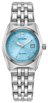 Light Blue · Silver-Tone Stainless Steel