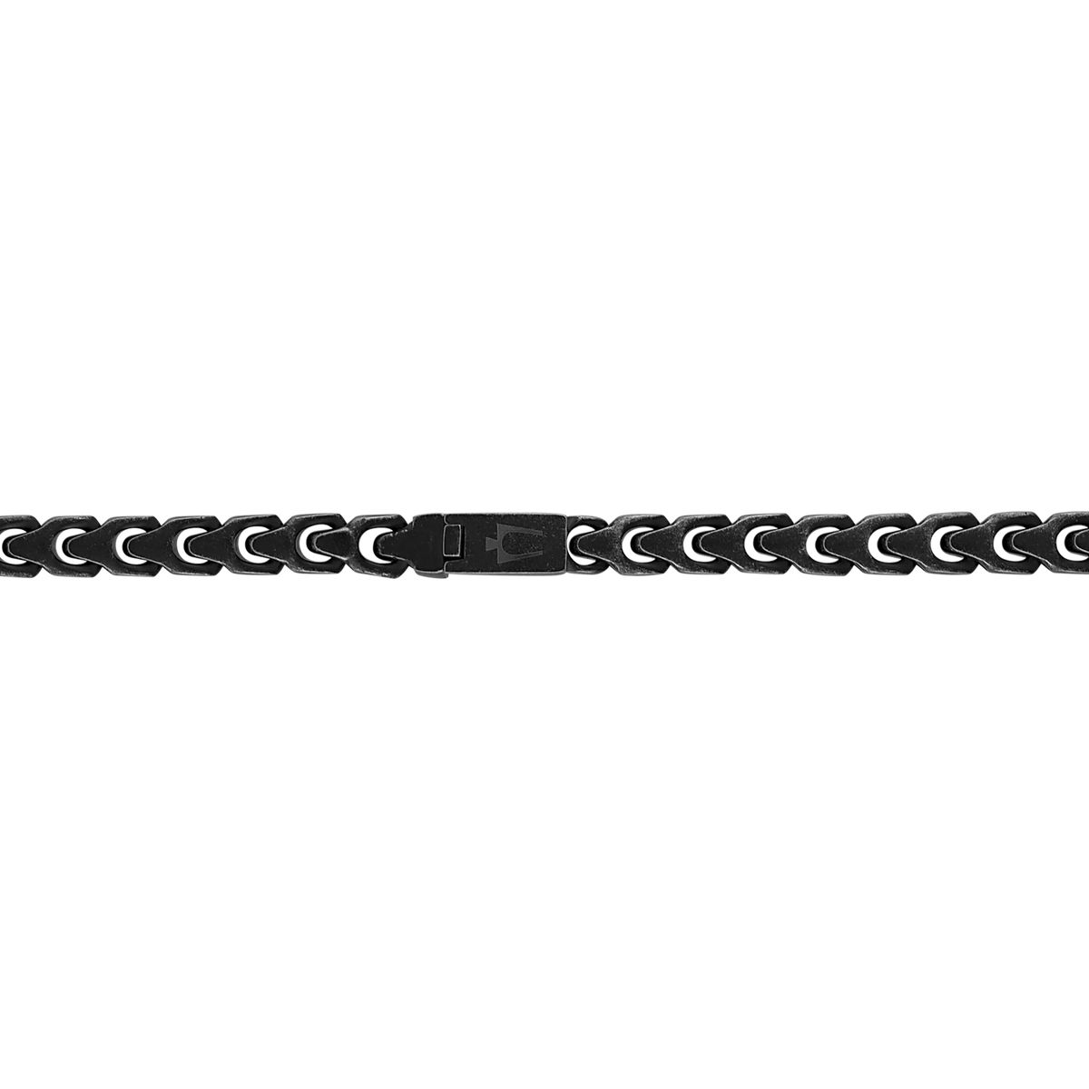 Bulova Link Sculpted Chain Necklace — BVC1058-BASTNA — antique-black — clasp detail