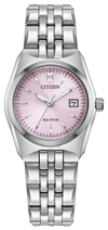 Pink · Silver-Tone Stainless Steel