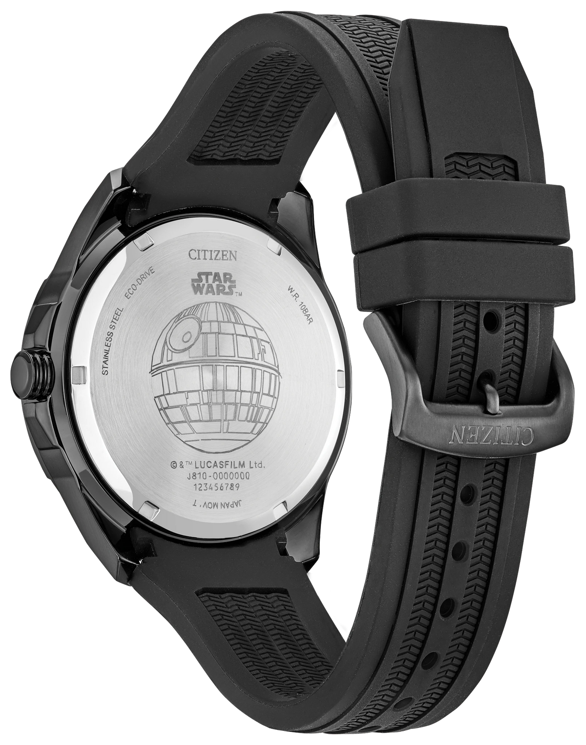 Citizen Death Star, Vader's Shadow AW1606-06W — detail view