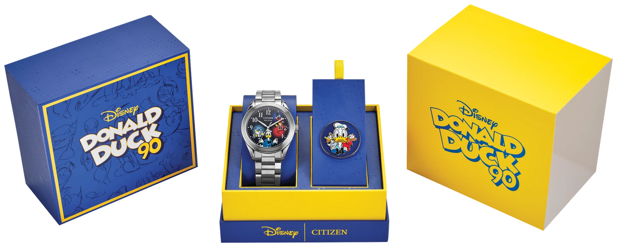 Citizen Feisty Donald Duck 90th Anniversary AW1691-66W — detail view