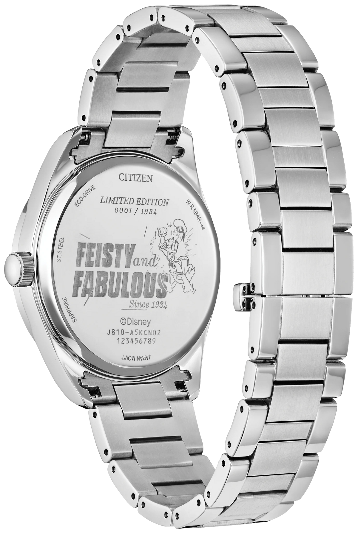 Citizen Feisty Donald Duck 90th Anniversary AW1691-66W — detail view