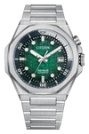 Green · Silver-Tone Stainless Steel