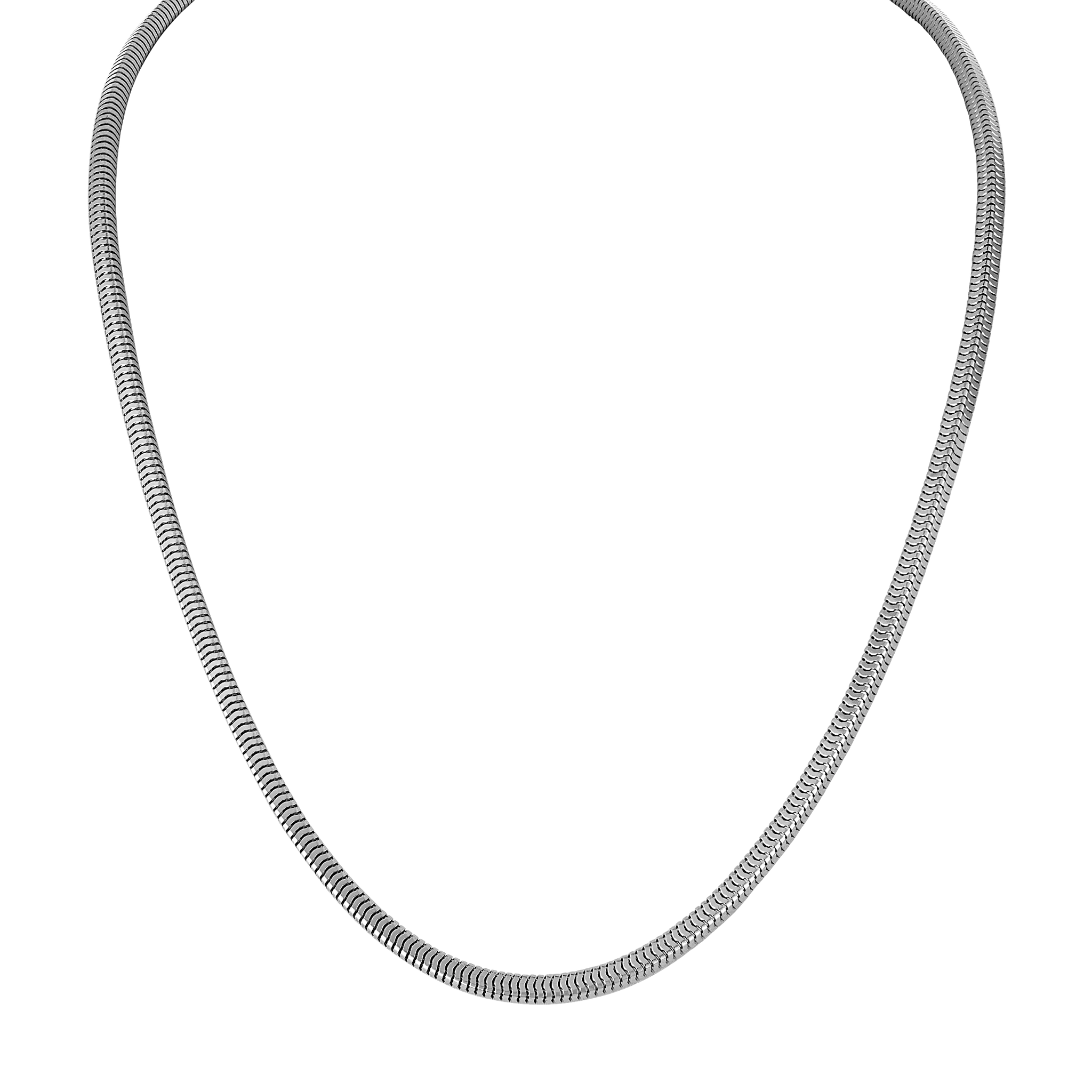 Bulova Icon Squared Snake Chain Necklace — 3.5 mm — BVC1101-WSNA