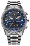 Blue · Silver-Tone Stainless Steel