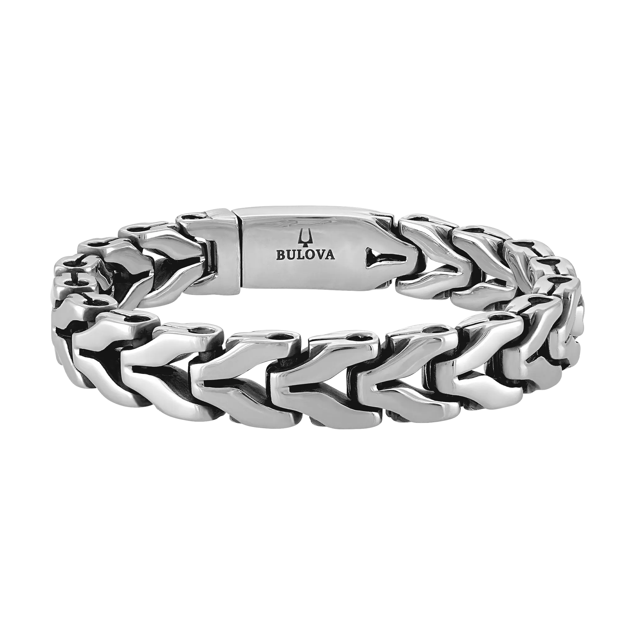 Bulova Icon Angular Link Bracelet — 8.5 Inches — BVB1147-NMASTNA