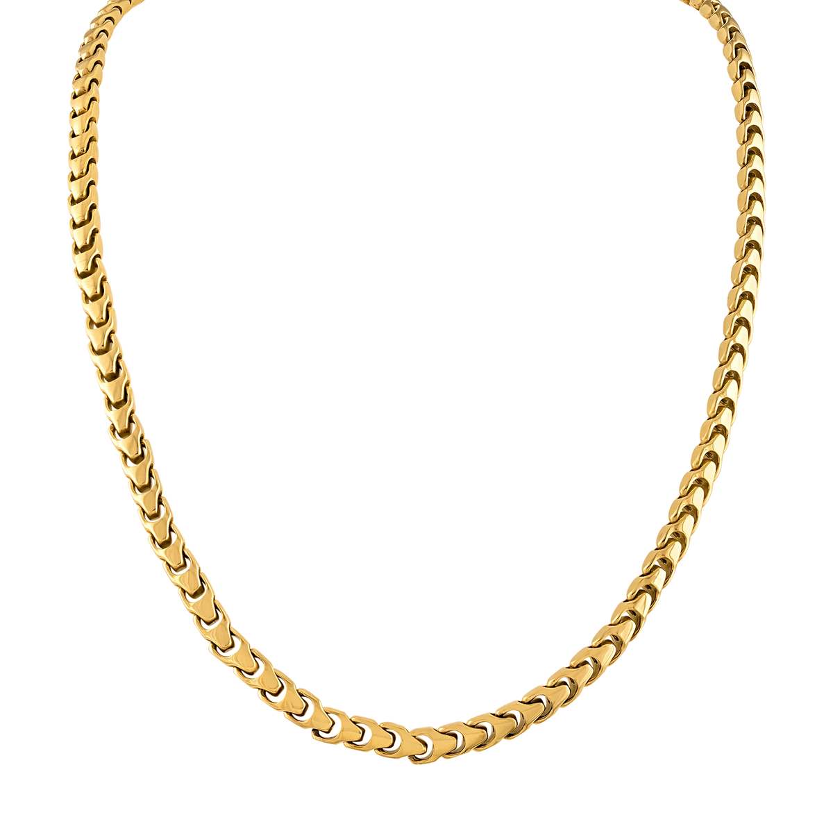 Bulova Link Sculpted Chain Necklace — BVC1058-GSTNA