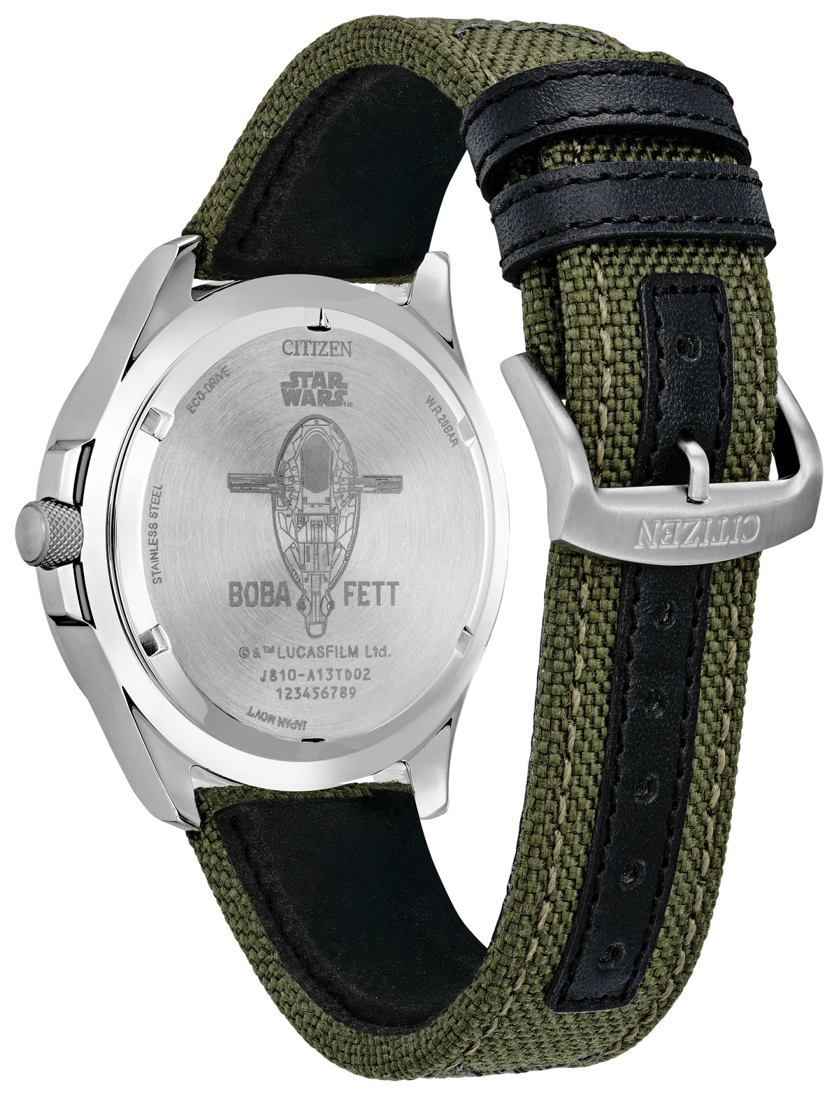 Citizen Boba Fett AW1418-06W — detail view