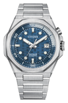 Blue · Silver-Tone Stainless Steel
