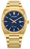 Blue · Gold-Tone Stainless Steel